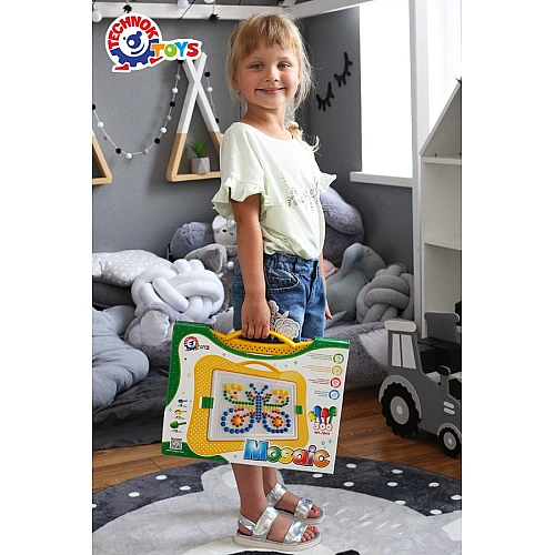 Мозаїка 7 ТехноК (арт. 2100) — набір 300 фішок різного розміру (9, 13, 18 мм) у кейсі