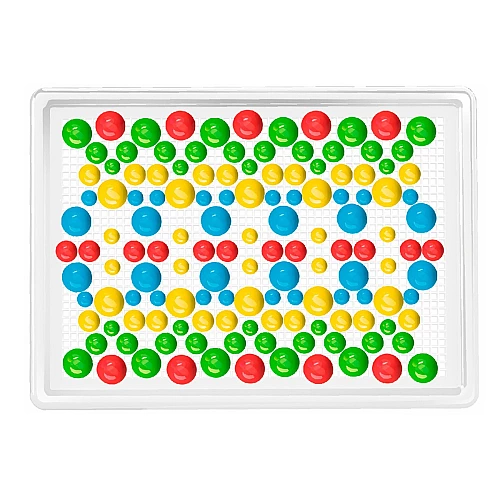 Мозаїка 7 ТехноК (арт. 2100) — набір 300 фішок різного розміру (9, 13, 18 мм) у кейсі