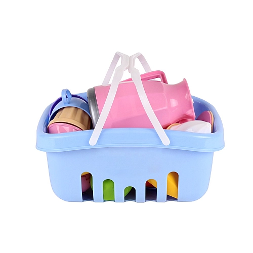 Игрушечный набор посуды с корзиной для пикника "ТехноК" (арт. 7242)