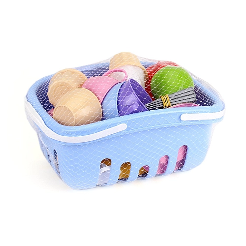 Игрушечный набор посуды с корзиной для пикника "ТехноК" (арт. 7242)