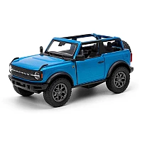 Машинка металева Kinsmart 1:34 2022 Ford Bronco (Open Top) KT5438WA інерційна, двері відчиняються / Синій