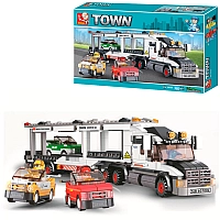 Конструктор Sluban M38-B0339 Трейлер 638 деталей, 4 мініфігурки