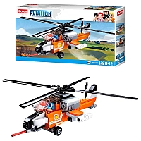Конструктор Sluban M38-B0667D Вертоліт 129 деталей + фігурка пілота