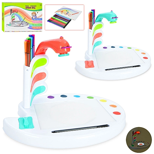 Дитячий проектор для малювання 563-1B з фломастерами та слайдами