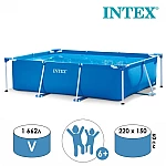 Каркасний басейн Intex 28270 Rectangular Frame Pool (220х150х60 см), 1662 л