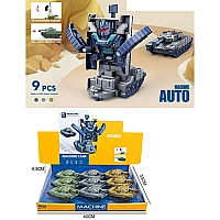 Трансформер D400-36 робот-танк, інерція, 14см