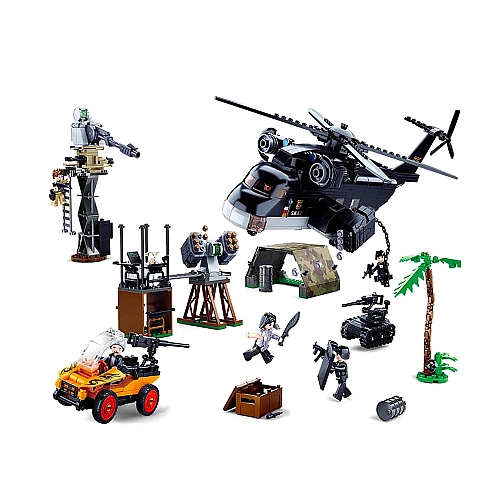 Конструктор Sluban Поліція (Атака на притулок) 830 деталей M38-B0775