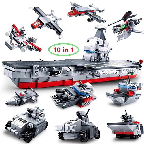 Конструктор Sluban Авианосец 10в1 361 деталь (M38-B0662)