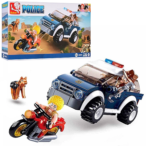 Конструктор Sluban M38-B0650 "Поліція Погоня за порушником" 106 деталей