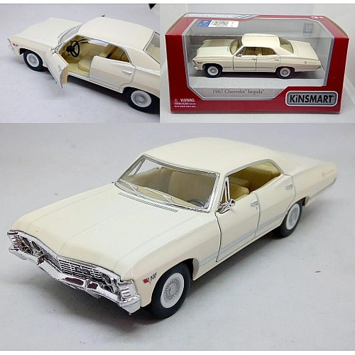 Машинка металева Kinsmart 1:43 1967 Chevrolet Impala (колір бежевий) KT5418W