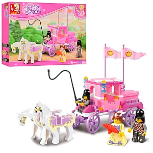 Конструктор Sluban M38-B0250 Королівська карета 137 деталей серія Girl’s Dream