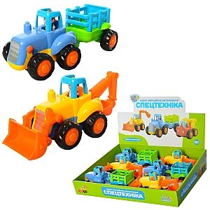 Спецтехніка 326AB інерція, 15см, 6шт (2 види) в дисплеї 34-24-8 см