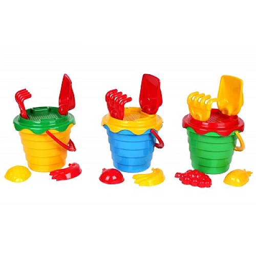 Пісочний набір для дітей "Ребро 0489" – великий, з міцного пластику