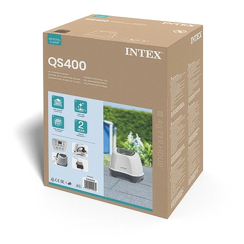 Хлоргенератор для басейну Intex 26664 Krystal Clear Saltwater System, 4 г/год, для басейнів до 17 413 л