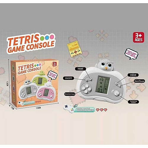 Тетрис BY 6047-4 (120/2) регулювання гучності, класичні ігри, звук, на батарейках, рівні складності