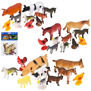 Набір фігурок свійських тварин 641-1-3 «Farm Set» (в асортименті) 10 фігурок у комплекті