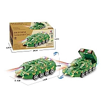 Танк YJ 388-58 (72/2) підсвічування, звук, колеса вільного ходу