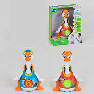 Музичний гусак 828 "Hola", 2 кольори, говорить англійською, співає хіп-хоп пісні, підсвічування, танцює