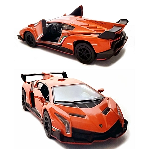 Машинка металева Kinsmart 1:36 Lamborghini Veneno KT5367W (Помаранчевий)