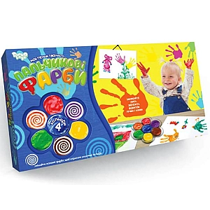 Пальчикові фарби малі 4 кольори (12) "ДАНКО ТОЙС" УКР