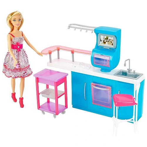 Игровой набор Кухня с куклами Kaibibi BLD132 Cooking time мебель и посуда