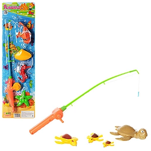 Рибалка M 0036 U 1 вудка з магнітом, морські жителі 4 шт, 2 види 53-15см