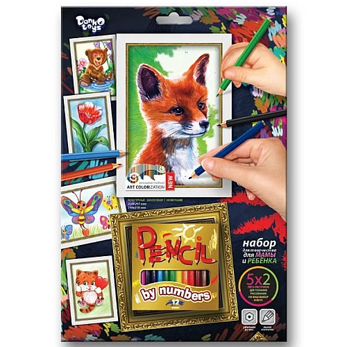 Набір розмальовки олівцями PBN-01-01
