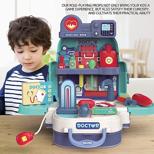 Ігровий набір лікар з аксесуарами у валізі з ручкою 8113BP