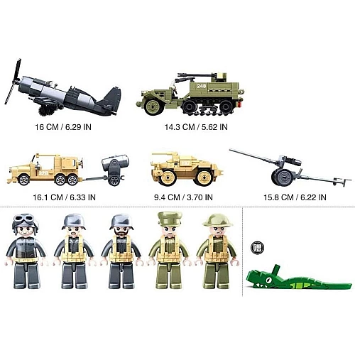 Конструктор Sluban Army M38-B0812 Военная битва, 552 деталей