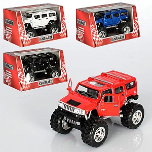 Машинка KT 5337 WB метал, інер-я, 12 см, 1:40, рез.колеса, відкр. двері, 4 кольори, в кір-ці, 16-8,5-9 см