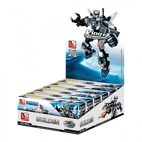 Конструктор Sluban 6в1 Поліція-Робот M38-B0635