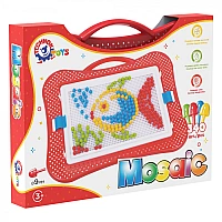 Мозаїка 4 ТехноК (арт. 3367) на 340 деталей у зручному пеналі-саквояжі для дітей від 5 років