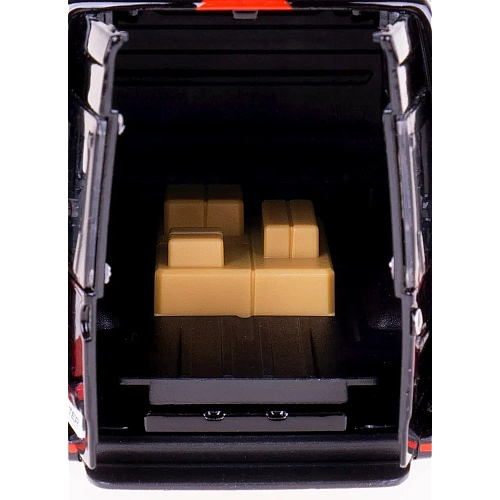 Металева машинка Kinsmart 1:48 Mercedes-Benz Sprinter KT5426W, інерційна в коробці / Колір ЧОРНИЙ