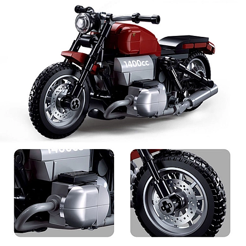 Конструктор SLUBAN M38-B1131 Мотоцикл R18 222 деталі масштаб 1:12