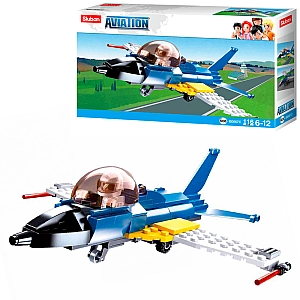Конструктор Sluban M38-B0667C Літак 116 деталей + фігурка пілота