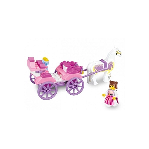 Конструктор Sluban "Карета та принцеса" - 99 деталей, 2 фігурки