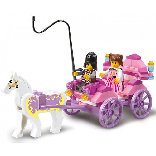 Конструктор Sluban "Карета та принцеса" - 99 деталей, 2 фігурки