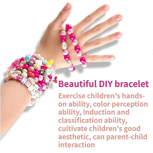 Набір для творчості KL7525-A 3в1: Браслети, Нитки, Літери, Наклейки