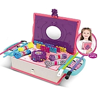 Набір для творчості KL7525-A 3в1, основа для браслетів, нитки, літери (англійські), шнурки, наклейки