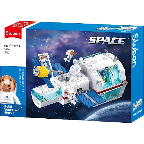 Конструктор Sluban Space M38-B1201 Базовый модуль космической станции 2в1, 502 детали