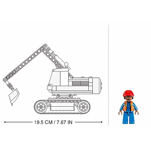 Конструктор Sluban Екскаватор 152 деталі M38-B1196 — творчість та розваги!