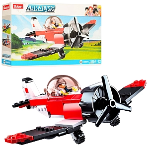 Конструктор Sluban Самолет 128 деталей М38-B0667E