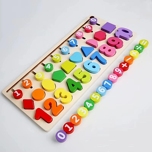 Дерев'яна Іграшка-Монтессорі MD1689: Рамка Вкладиш і Лабіринт