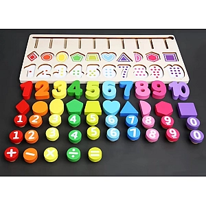 Дерев'яна Іграшка-Монтессорі "Рамка Вкладиш і Лабіринт" MD1689