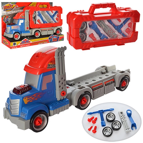 Конструктор трейлер із музикою та світлом, інструменти 661-189