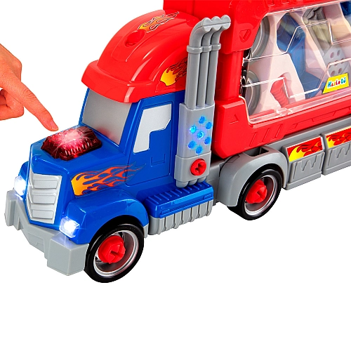 Конструктор трейлер із музикою та світлом, інструменти 661-189