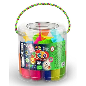 Тісто для ліплення "FLUORIC" тубус 22 кольори TMD-FL-22-01