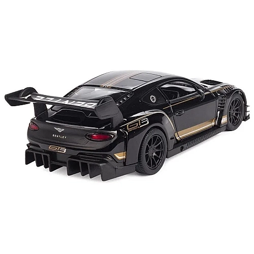 Металева машинка Kinsmart 1:38 "Bentley Continental GT3" інерційна, Чорна, KT5417W