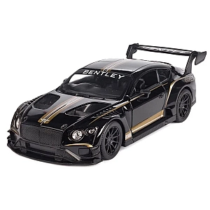 Металева машинка Kinsmart 1:38 "Bentley Continental GT3" інерційна, Чорна, KT5417W