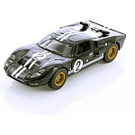 Машинка металева Kinsmart 1:32 1966 Ford GT40 MKII KT5427WF інерційна, двері відчиняються / Чорний